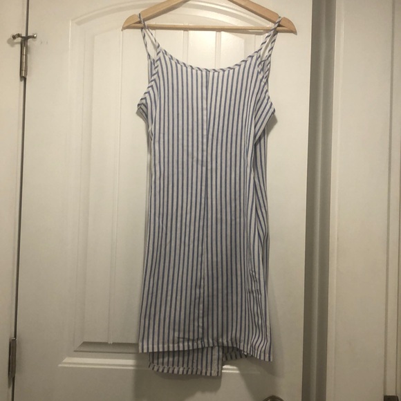 Vertical Striped Crossbody Dress - Picture 2 of 3